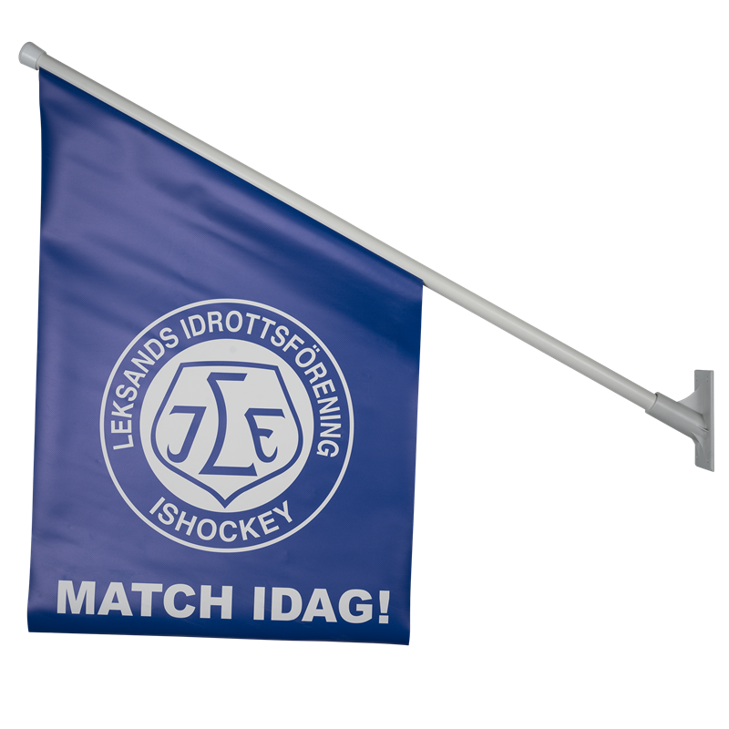 Fasadflagga blå/vit Match Idag