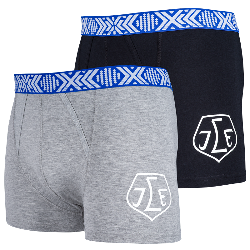 Boxershorts grå-svart 2-pack