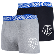 Boxershorts grå-svart 2-pack